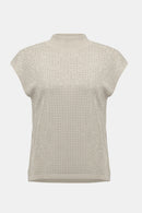 Joseph Ribkoff Sleeveless Knit Top with Iron Detail-254935