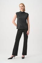 Sweater Knit Sleeveless Pullover with Iron-On Detail