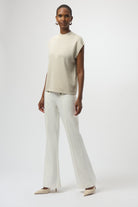 Sweater Knit Sleeveless Pullover with Iron-On Detail