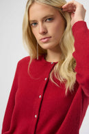 Joseph Ribkoff Cashmere Button-Front Crew Neck Cardigan-254951