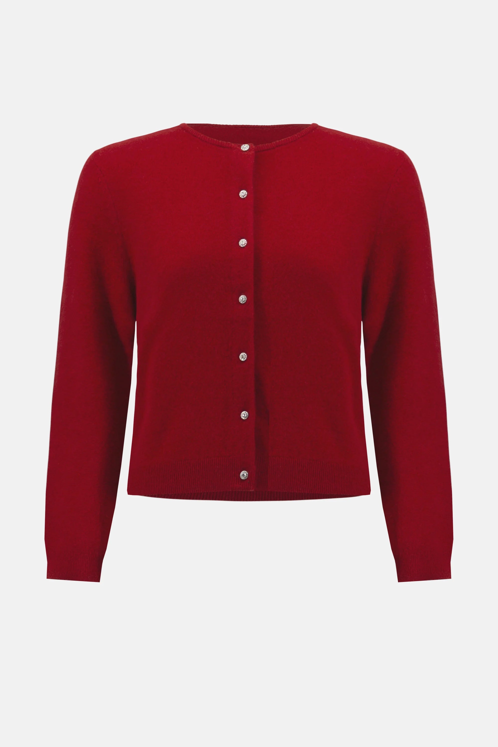 Joseph Ribkoff Cashmere Button-Front Crew Neck Cardigan-254951