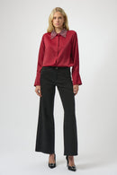 Joseph Ribkoff Classic Wide Leg Jeans with Rhinestones-254962
