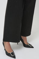 Joseph Ribkoff Classic Wide Leg Jeans with Rhinestones-254962
