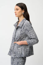 Millennium Abstract Print Trapeze Jacket