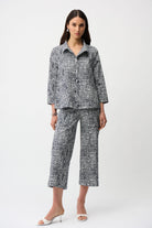 Millennium Abstract Print Trapeze Jacket