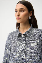 Millennium Abstract Print Trapeze Jacket