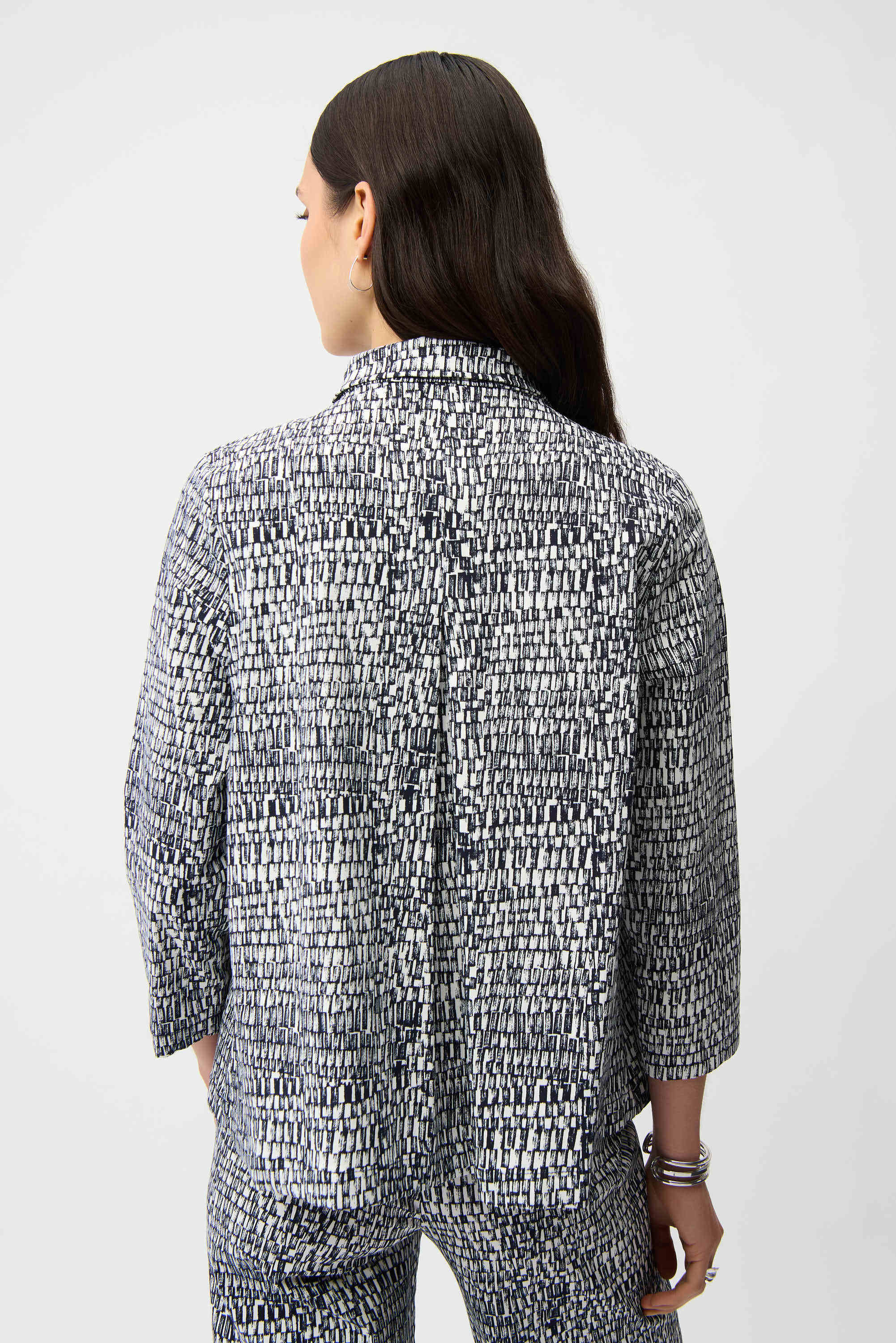 Joseph Ribkoff Millennium Abstract Print Trapeze Jacket-261003