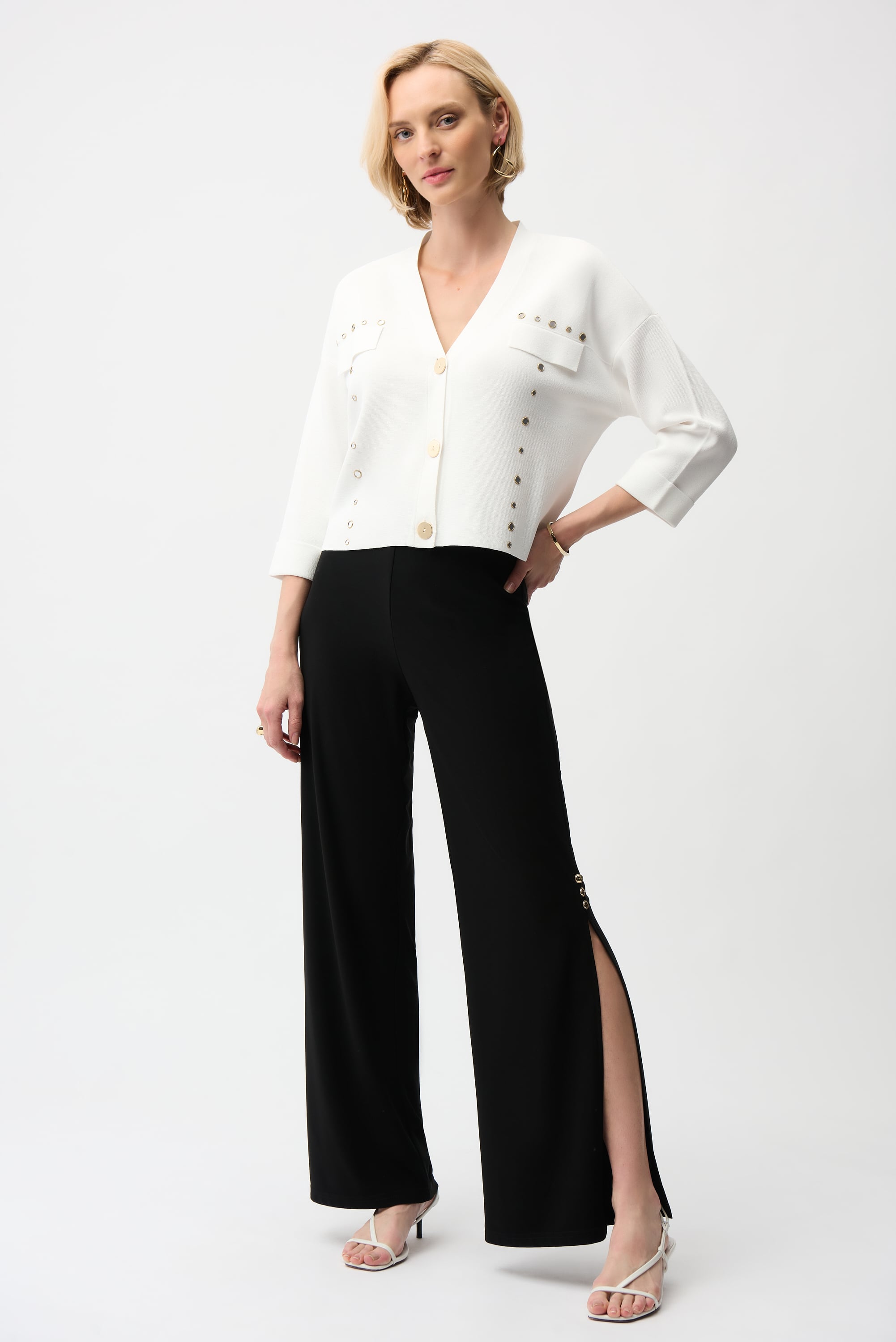 Silky Knit Wide Leg Pull-On Pants