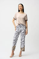 Joseph Ribkoff Millennium Abstract Print Wide Leg Pull-On Pants-261026