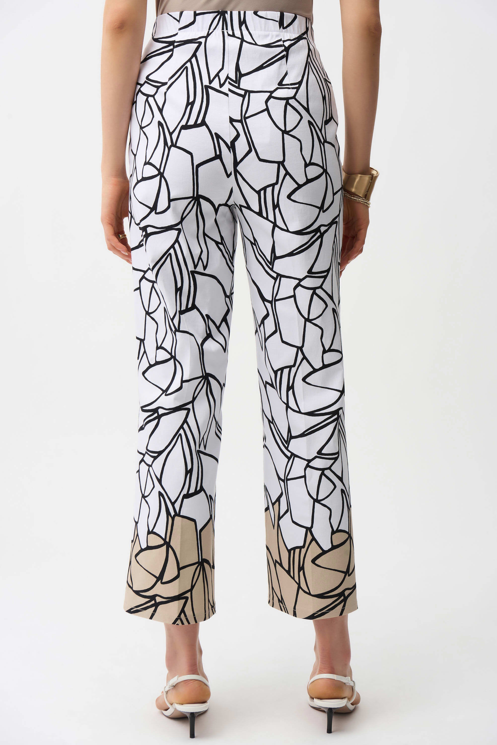 Joseph Ribkoff Millennium Abstract Print Wide Leg Pull-On Pants-261026