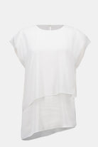 Recycled Satin & Chiffon Asymmetrical Tunic
