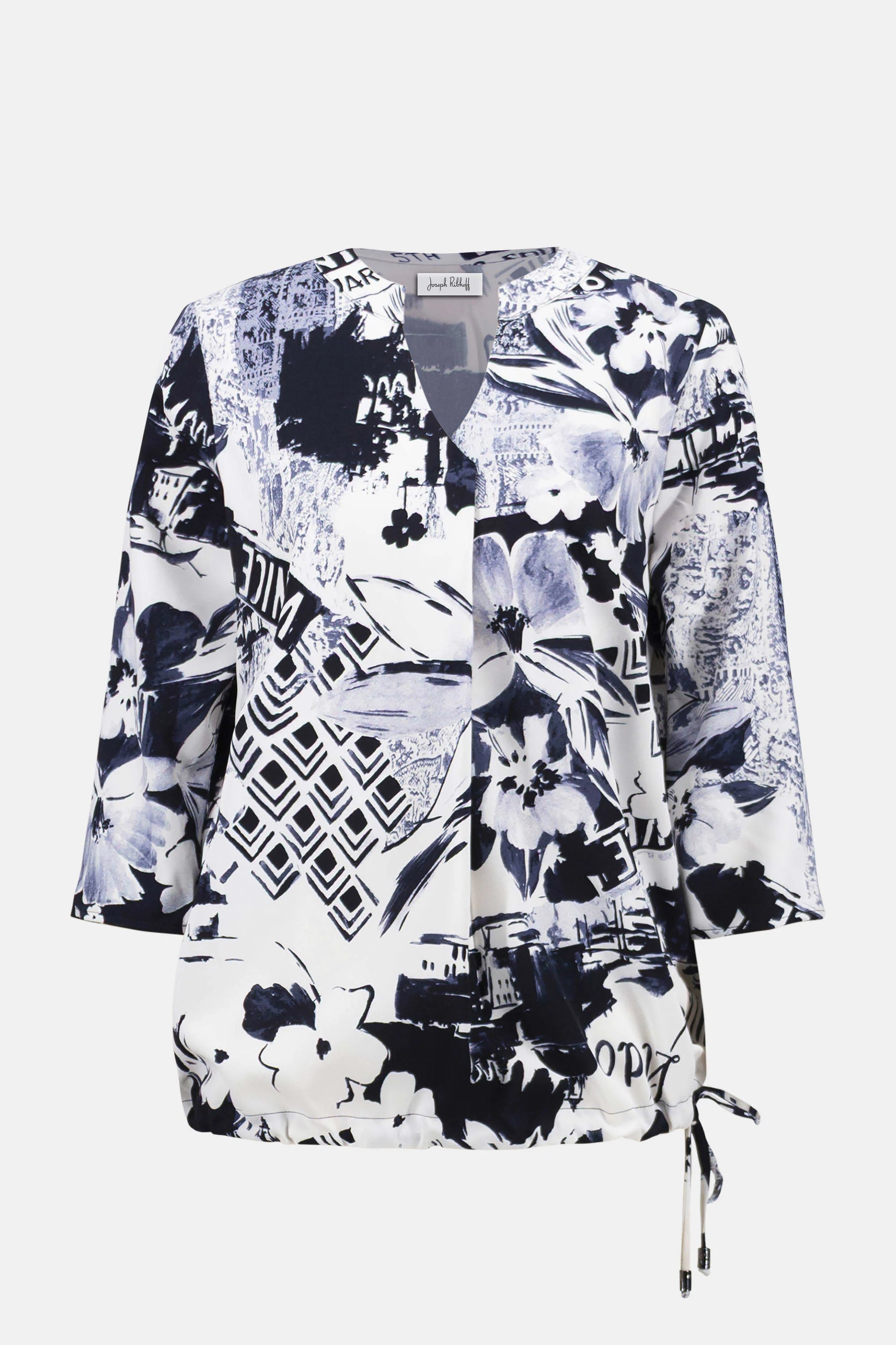 Joseph Ribkoff Conversational Print Cocoon Tunic-261030