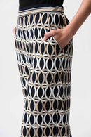 Joseph Ribkoff Woven Geometric Print Wide Leg-261058