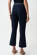 Joseph Ribkoff Twill Pull-On Flare Pants With Chain Belt-261059