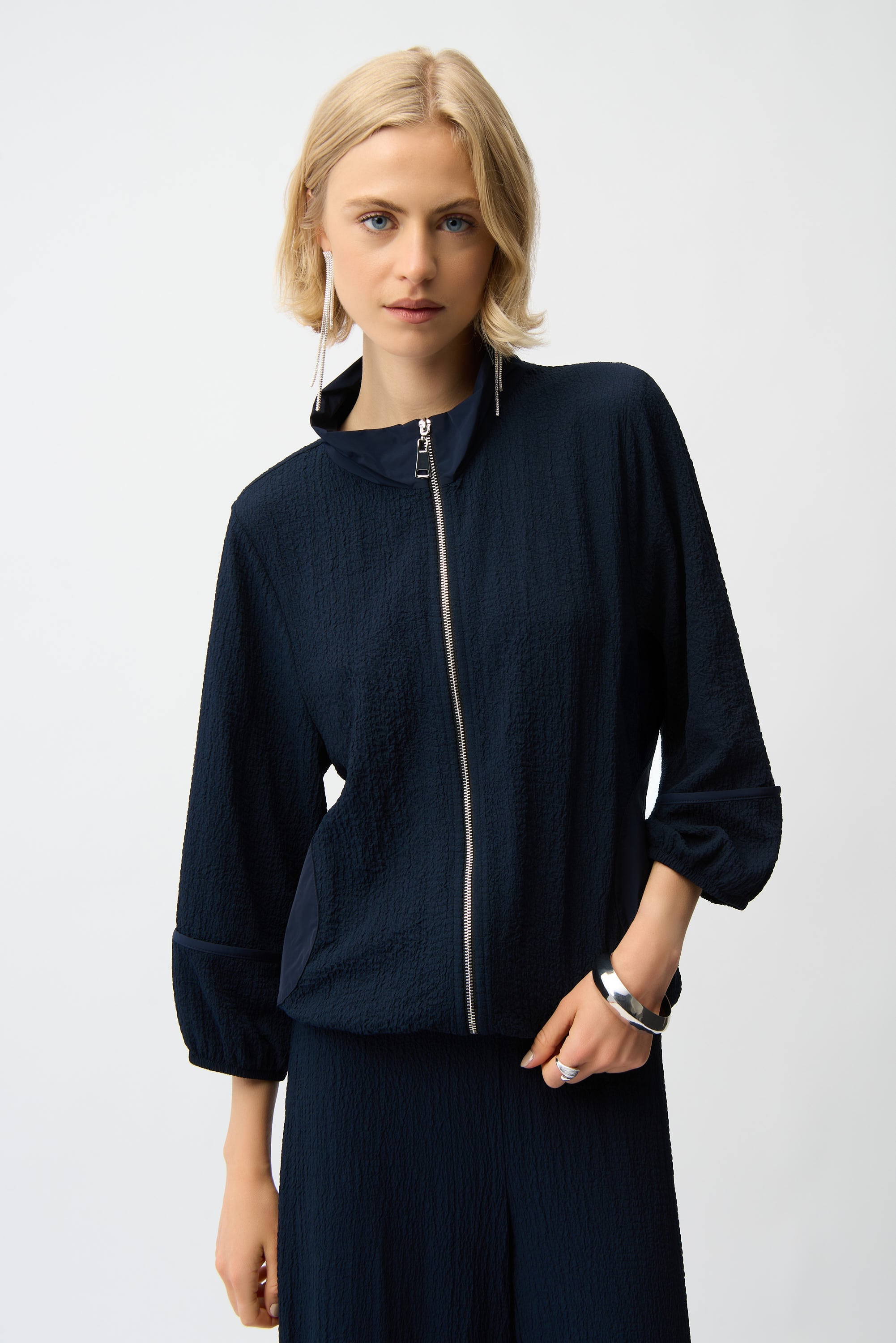 Seersucker & Memory Bomber Jacket