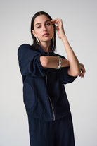 Seersucker & Memory Bomber Jacket