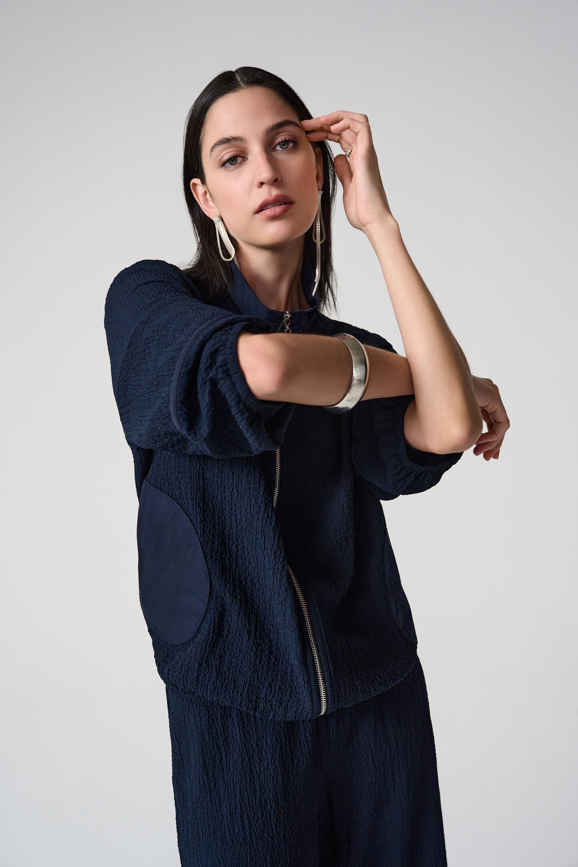 Seersucker & Memory Bomber Jacket