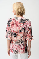 Recycled Satin Floral Print Straight Top