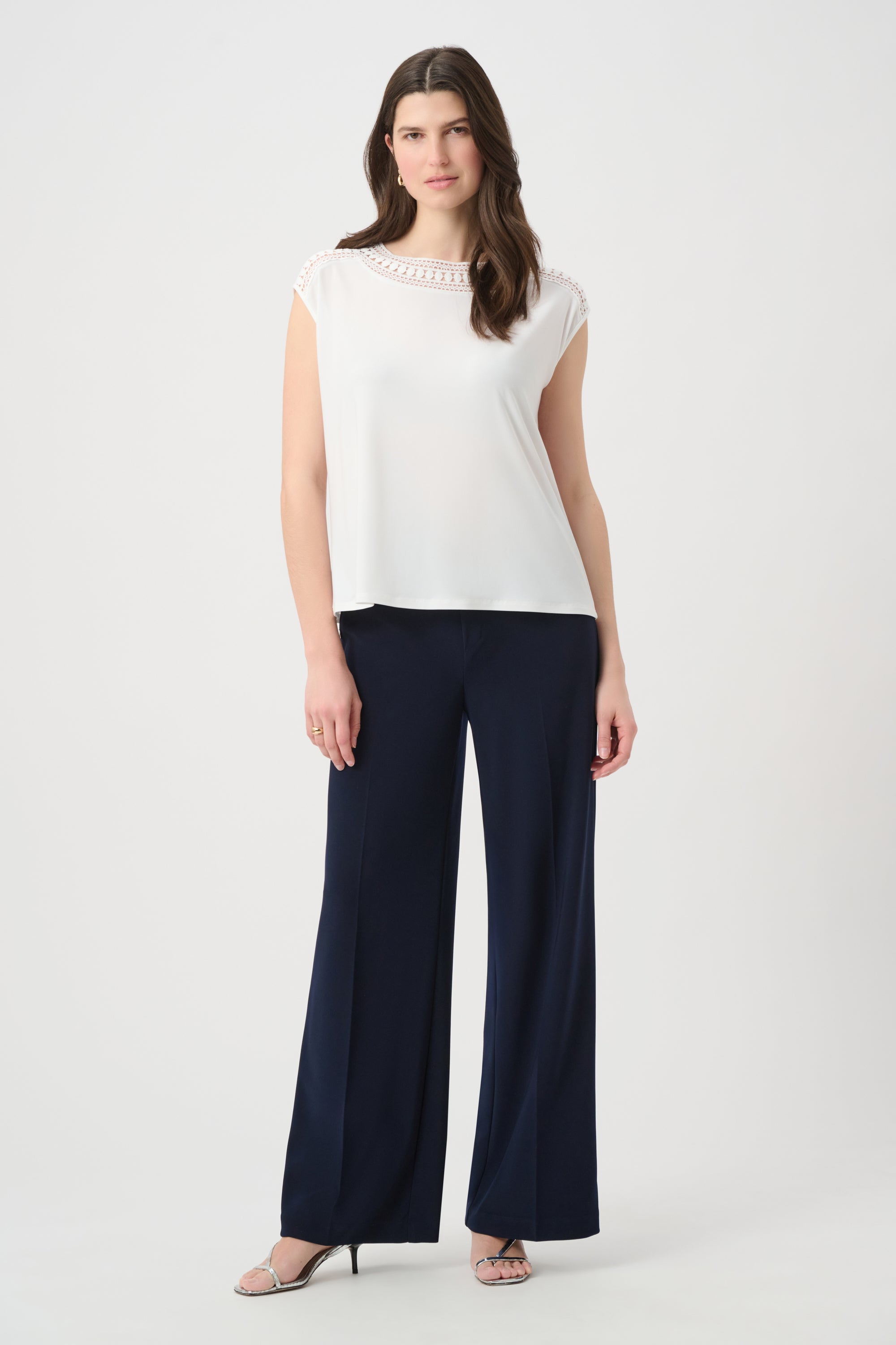 Silky Knit Wide Leg Pull-On Pants
