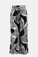 Joseph Ribkoff Silky Knit Geometric Print Wide Leg Pull-On Pants-261139