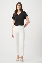 Jacquard Straight Pull-On Pants