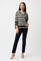 Jacquard Straight Pull-On Pants