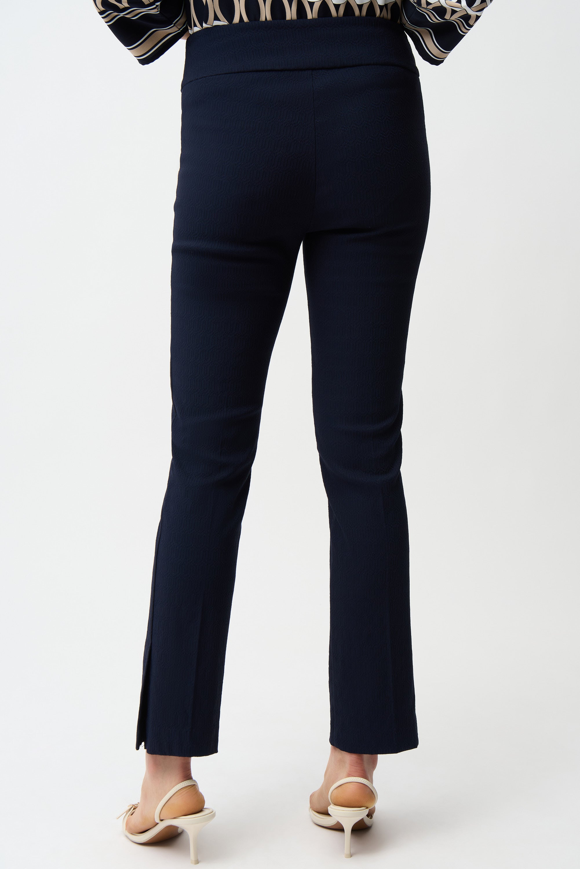 Jacquard Straight Pull-On Pants