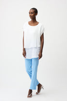 Jacquard Straight Pull-On Pants