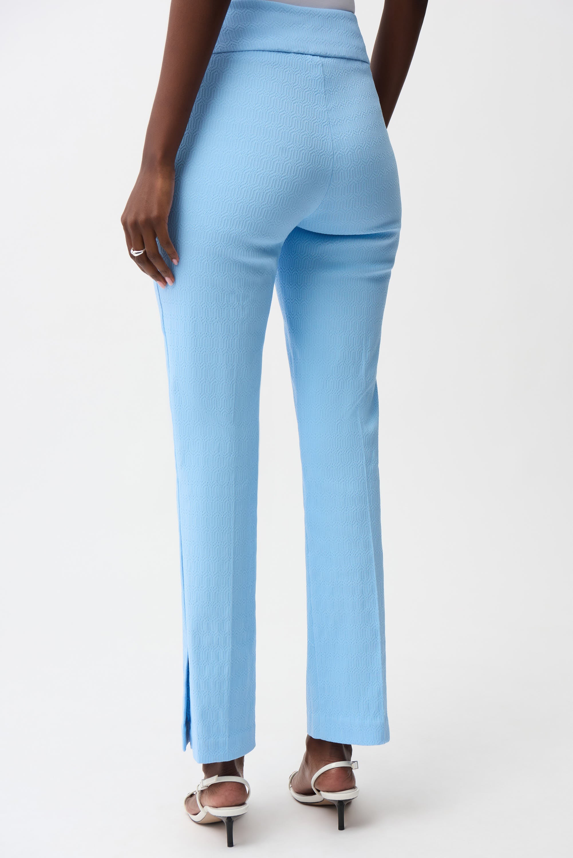 Jacquard Straight Pull-On Pants