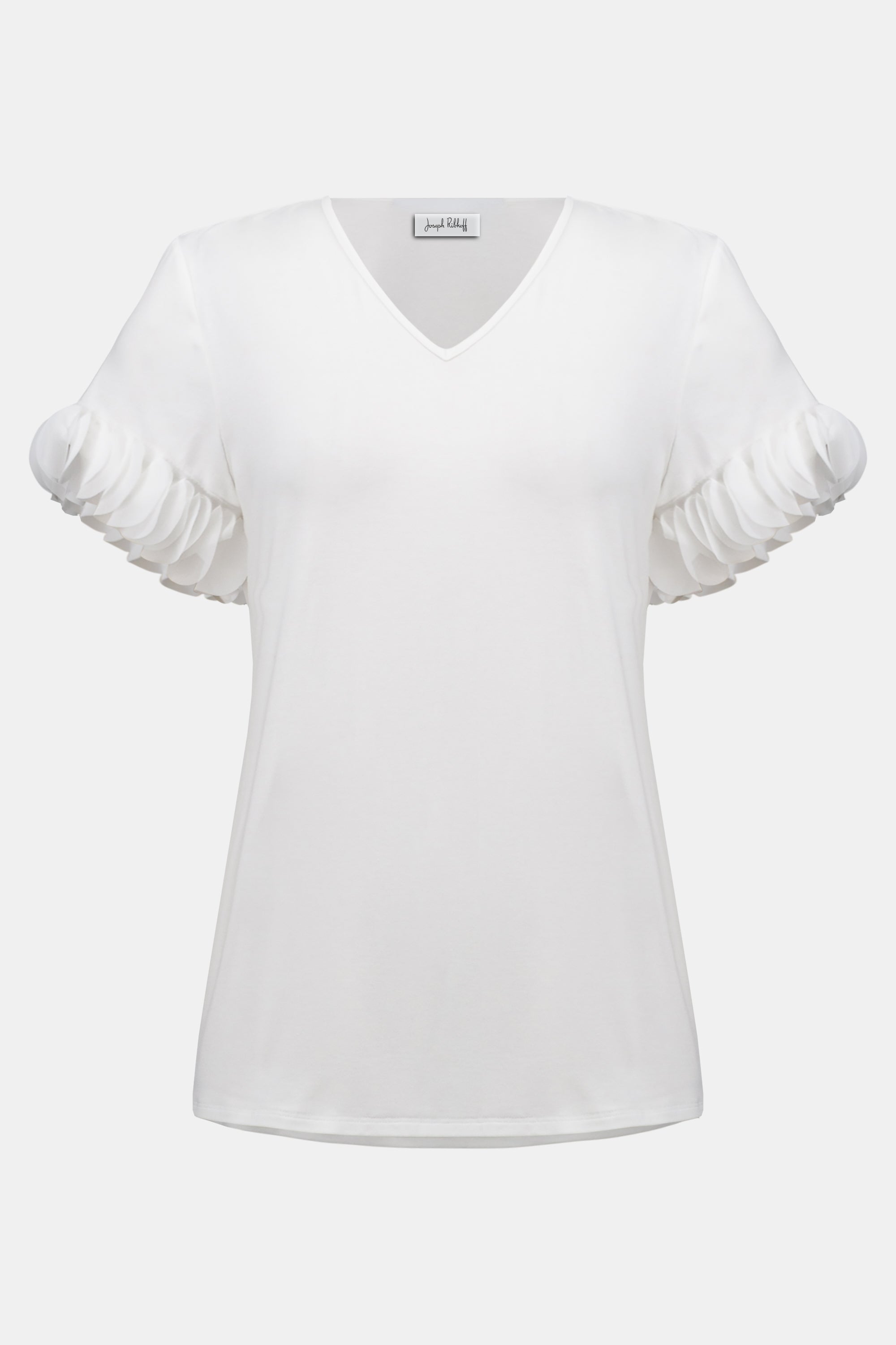 Joseph Ribkoff Fitted Top with Chiffon Sleeve-261201