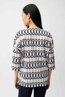 Joseph Ribkoff Stretch Poplin Geometric Print Tunic-261203