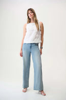 Joseph Ribkoff 3D Floral Embellished Sleeveless Top-261220