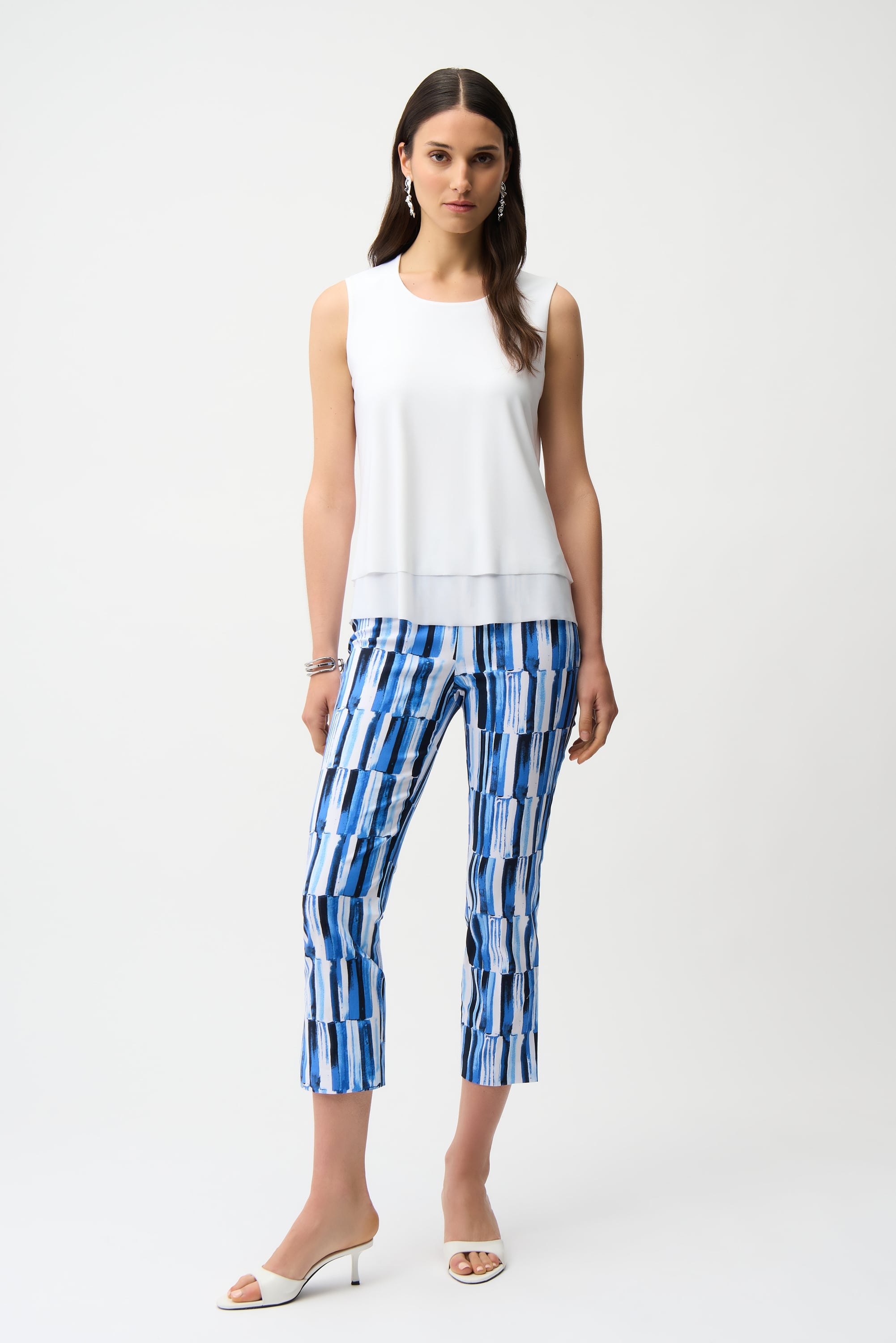 Millennium Abstract Print Crop Pull-On Pants