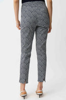 Joseph Ribkoff Geometric Jacquard Pull-On Slim Fit Pants-261225