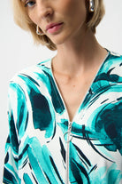 Recycled Woven Abstract Print Boxy Tunic