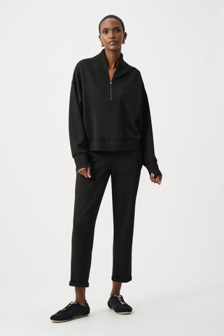 Joseph Ribkoff Scuba Jersey Boxy Sweatshirt With High Collar and Front Zipper-261610F26