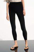 Silky Knit Pull-On Leggings With Tummy Control Waistband