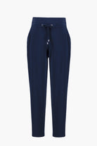 Silky Knit Pull-On Jogger Pants With Drawstring