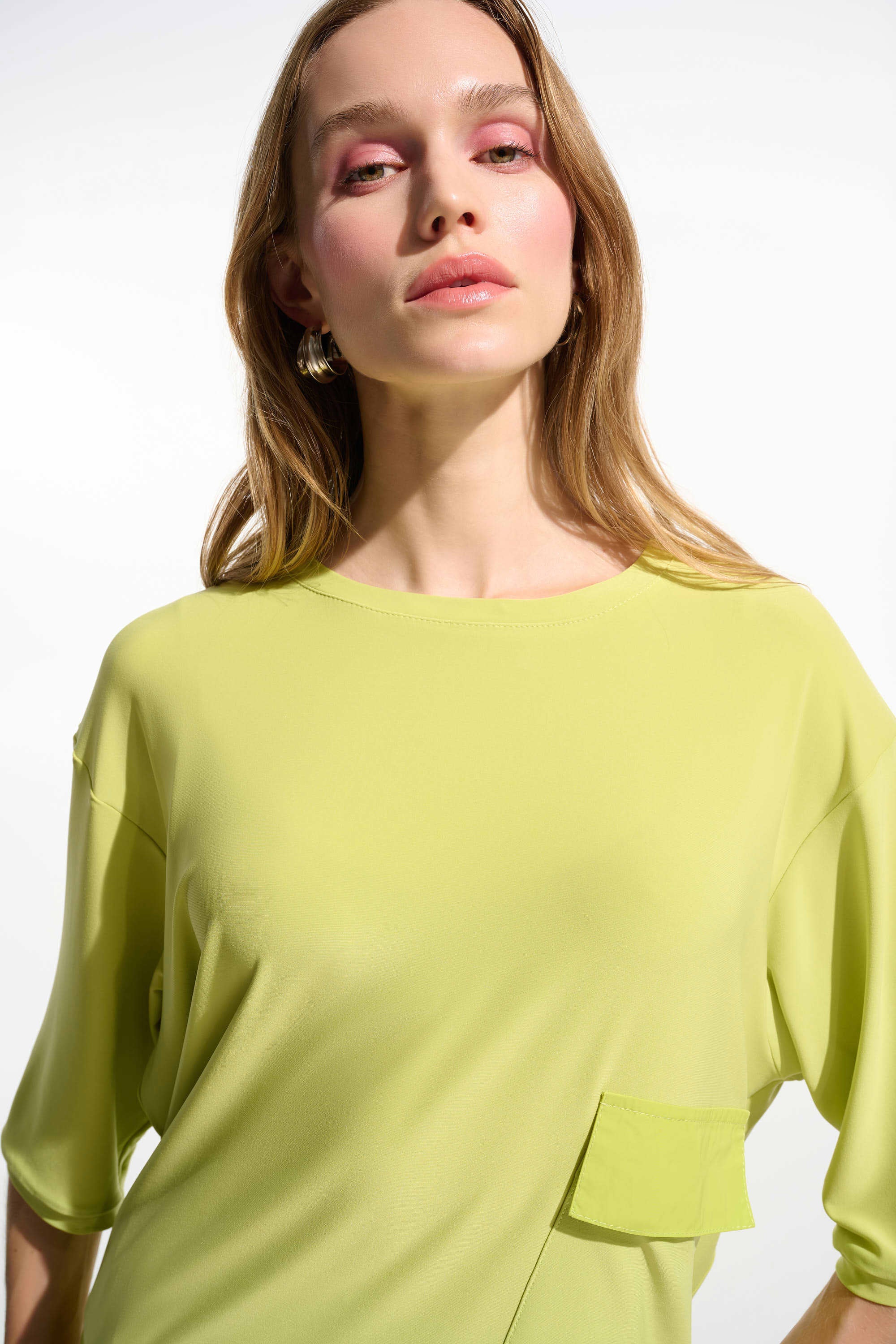 Joseph Ribkoff Silky Knit Boxy Tunic with Pockets-261632