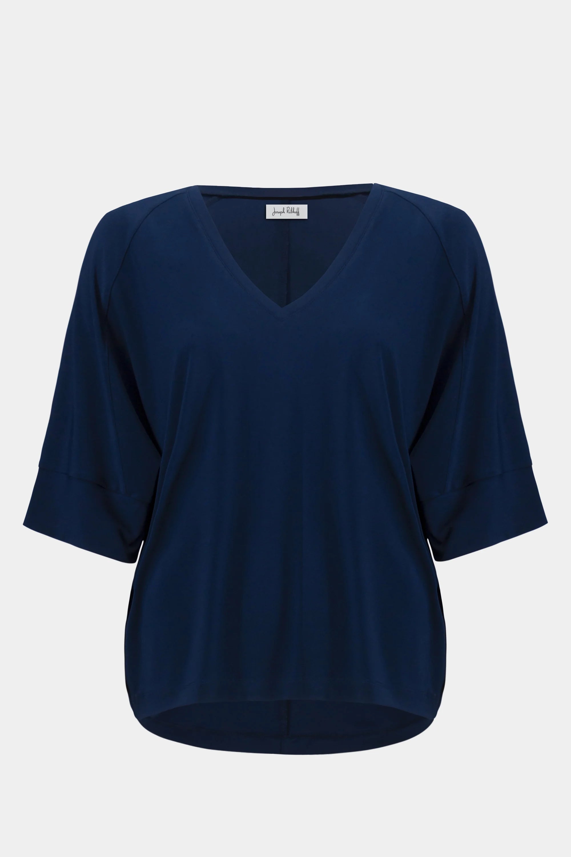 Joseph Ribkoff Silky Knit Boxy Top With V-neckline-261641