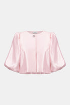 Signature | Shimmer Jacquard Boxy Jacket With Puff Sleeves