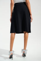 Signature | Viscose Sweaterknit A-Line Skirt