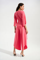 Signature | Silky Knit Culotte Jumpsuit With Chiffon Sleeves