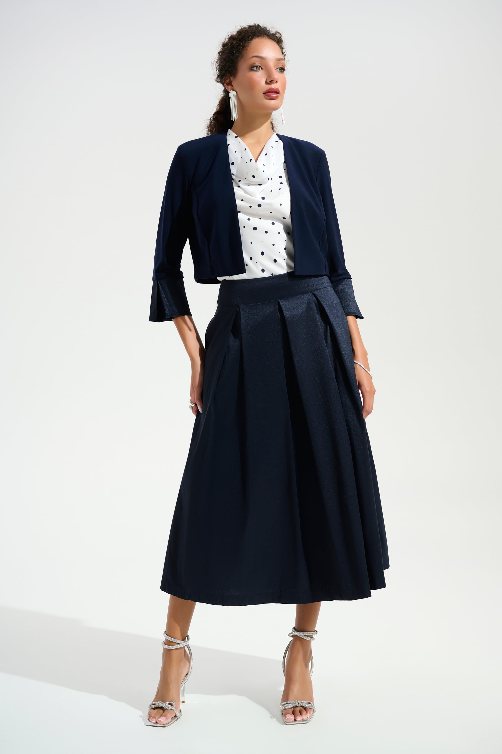 Signature | Silky Knit Cover-Up With Stretch Taffeta Cuffs