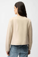 Joseph Ribkoff Scuba Suede Straight 4-Pocket Jacket With Button-261909