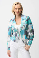 Joseph Ribkoof Geometric Print Fitted Jacket-261911