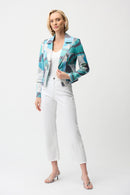 Joseph Ribkoof Geometric Print Fitted Jacket-261911