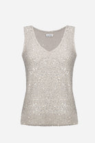 Sequins Yarn V-Neck Camisole