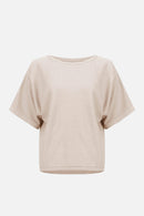 Joseph Ribkoff Sequins Yarn Short Sleeve Sweater-261917