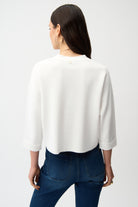 Viscose Blend Cardigan with Gold Buttons